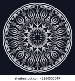 Decorative elements luxury ornament pattern gradient mandala design