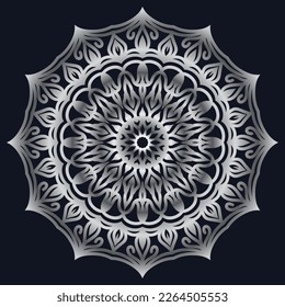 Decorative elements luxury ornament pattern gradient mandala design