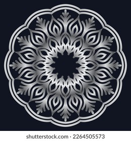 Decorative elements luxury ornament pattern gradient mandala design