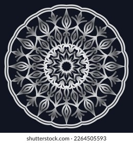 Decorative elements luxury ornament pattern gradient mandala design