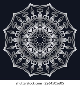 Decorative elements luxury ornament pattern gradient mandala design
