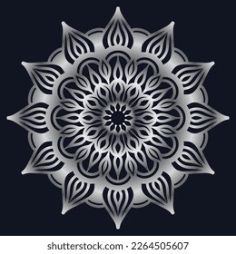 Decorative elements luxury ornament pattern gradient mandala design