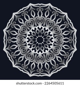 Decorative elements luxury ornament pattern gradient mandala design