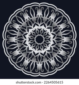 Decorative elements luxury ornament pattern gradient mandala design