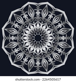 Decorative elements luxury ornament pattern gradient mandala design