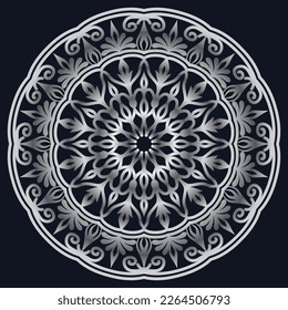 Decorative elements luxury ornament pattern gradient mandala design