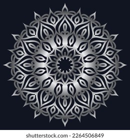 Decorative elements luxury ornament pattern gradient mandala design