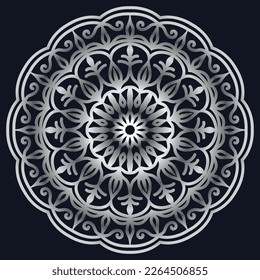 Decorative elements luxury ornament pattern gradient mandala design