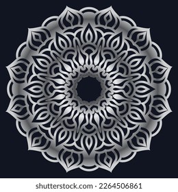 Decorative elements luxury ornament pattern gradient mandala design