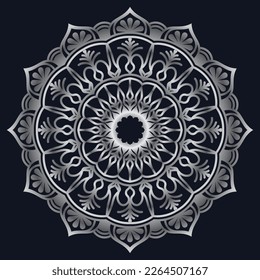 Decorative elements luxury ornament pattern gradient mandala design