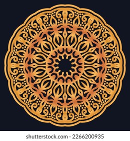 Decorative elements luxury ornament pattern gradient mandala design 