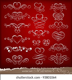 Decorative elements on Valentine's Day