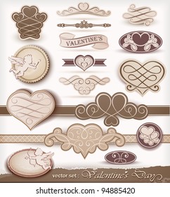 Decorative elements on Valentine's Day