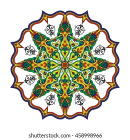 Decorative elements. Orient traditional ornament. Mandala. 