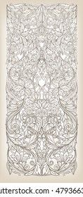 Decorative elements in rococo, victorian, renaissance, baroque, royal style. Vector illustration. 