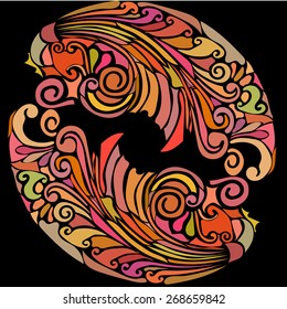 Decorative elements. Template design for card. Abstract background elements, summer, maritime theme for design
Lacy arabesque designs. Orient traditional ornament. Oriental motif