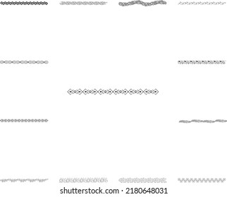 Decorative elements, text dividers icon in a collection with other items