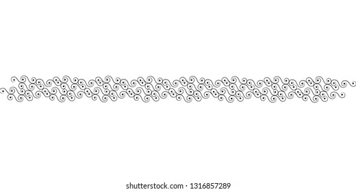 Decorative elements, text dividers, vector hand drawn