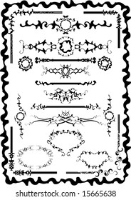 Decorative elements. Vector.