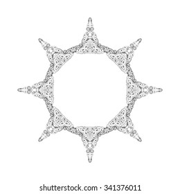 Decorative elements. Vector frame