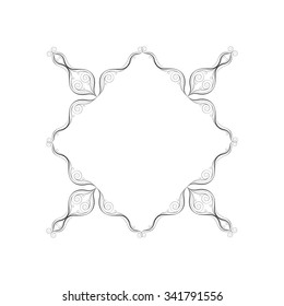 Decorative elements. Vector frame