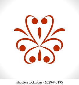 Decorative Elements. Vector red  element  for design.