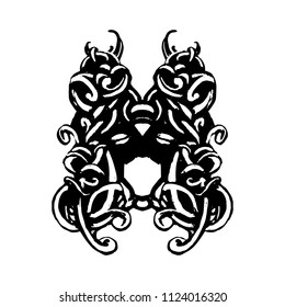 decorative elements in vintage style for decoration layout, framing, for text for advertising, vector illustration 