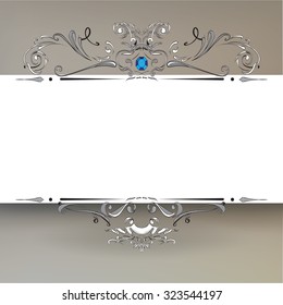 decorative elements in vintage style for decoration layout, framing, for tektsta for advertising, vector illustration hands