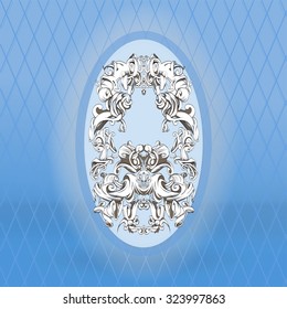 decorative elements in vintage style for decoration layout, framing,  for advertising, vector illustration hands