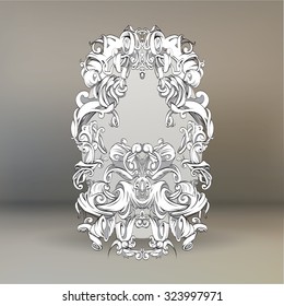 decorative elements in vintage style for decoration layout, framing,  for advertising, vector illustration hands