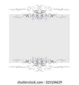 decorative elements in vintage style for decoration layout, framing, for tektsta for advertising, vector illustration hands, set