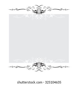 decorative elements in vintage style for decoration layout, framing, for tektsta for advertising, vector illustration hands, set