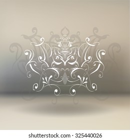 decorative elements in vintage style for decoration layout, framing, for tektsta for advertising, vector illustration hands