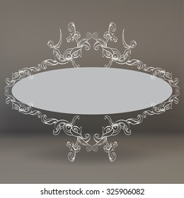 decorative elements in vintage style for decoration layout, framing,  for advertising, vector illustration hands