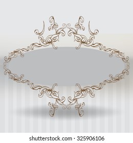 decorative elements in vintage style for decoration layout, framing,  for advertising, vector illustration hands