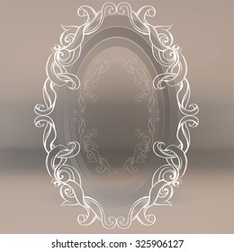 decorative elements in vintage style for decoration layout, framing,  for advertising, vector illustration hands