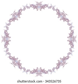 decorative elements in vintage style for decoration layout, framing, for tektsta for advertising, vector illustration hands