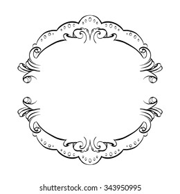 decorative elements in vintage style for decoration layout, framing, for tektsta for advertising, vector illustration hands, set
