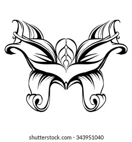decorative elements in vintage style for decoration layout, framing, for tektsta for advertising, vector illustration hands, set