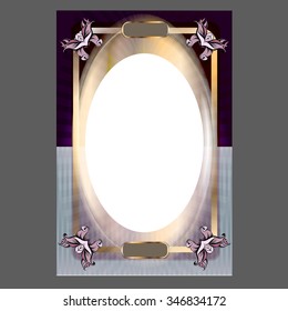 decorative elements in vintage style for decoration layout, framing, for text for advertising, vector illustration hands