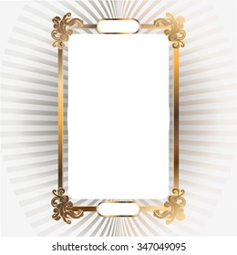 decorative elements in vintage style for decoration layout, framing, for text for advertising, vector illustration hands