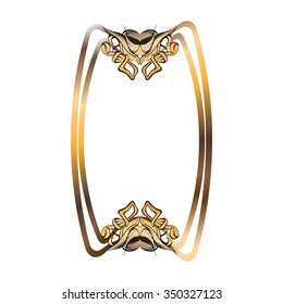 decorative elements in vintage style for decoration layout, framing, for text for advertising, vector illustration hands