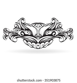 decorative elements in vintage style for decoration layout, framing, for text for advertising, vector illustration