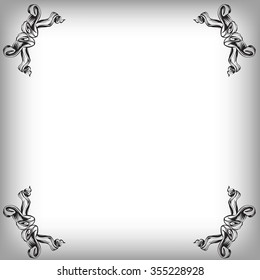 decorative elements in vintage style for decoration layout, framing, for text for advertising, vector illustration hands, set