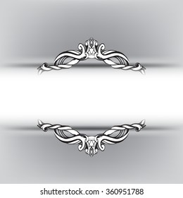 decorative elements in vintage style for decoration layout, framing, for text for advertising, vector illustration hands, ornamental part of the frame