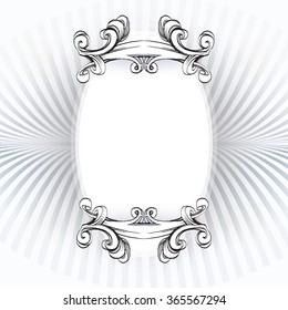 decorative elements in vintage style for decoration layout, framing, for text for advertising, vector illustration hands, ornamental part of the frame