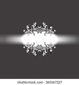 decorative elements in vintage style for decoration layout, framing, for text for advertising, vector illustration hands, ornamental part of the frame