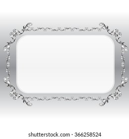 decorative elements in vintage style for decoration layout, framing, for text for advertising, vector illustration hands, ornamental part of the frame