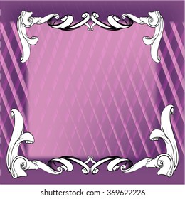 decorative elements in vintage style for decoration layout, framing, for advertising, vector illustration hands