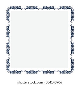 decorative elements in vintage style for decoration layout, framing, for advertising, vector illustration hands